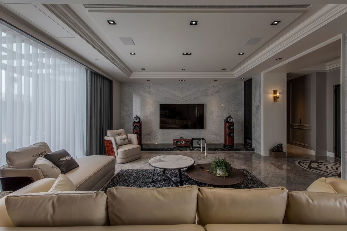 北歐風窗簾布-客廳窗簾設計