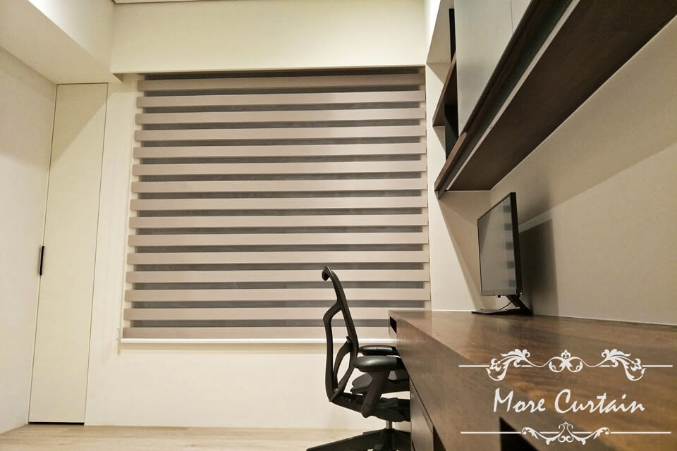 書房調光簾設計 新竹 頭份 苗栗窗簾 | More窗簾設計|苗栗HunterDouglas窗飾|台中窗簾|頭份窗簾|新竹窗簾 調光簾