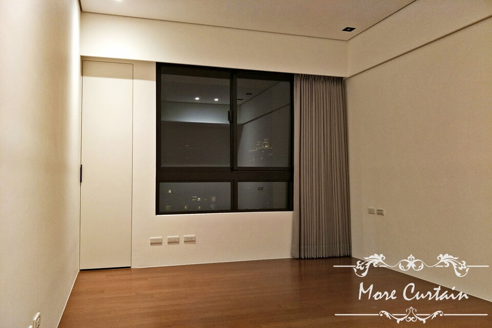 臥房三明治遮光布簾規劃 新竹 頭份 苗栗窗簾 | More窗簾設計|苗栗HunterDouglas窗飾|台中窗簾|頭份窗簾|新竹窗簾 遮光窗簾