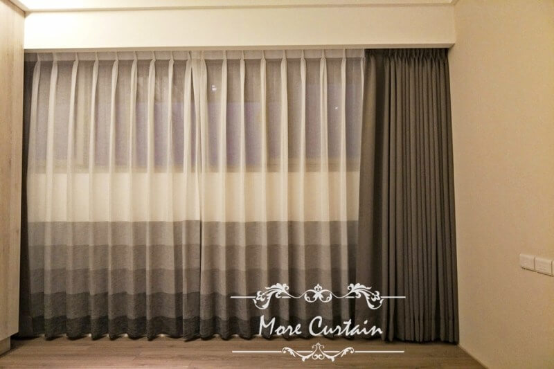 土耳其進口漸層紗簾/橫式柔紗簾/窗簾案例分享