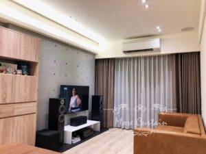 棉麻材質蛇簾窗簾