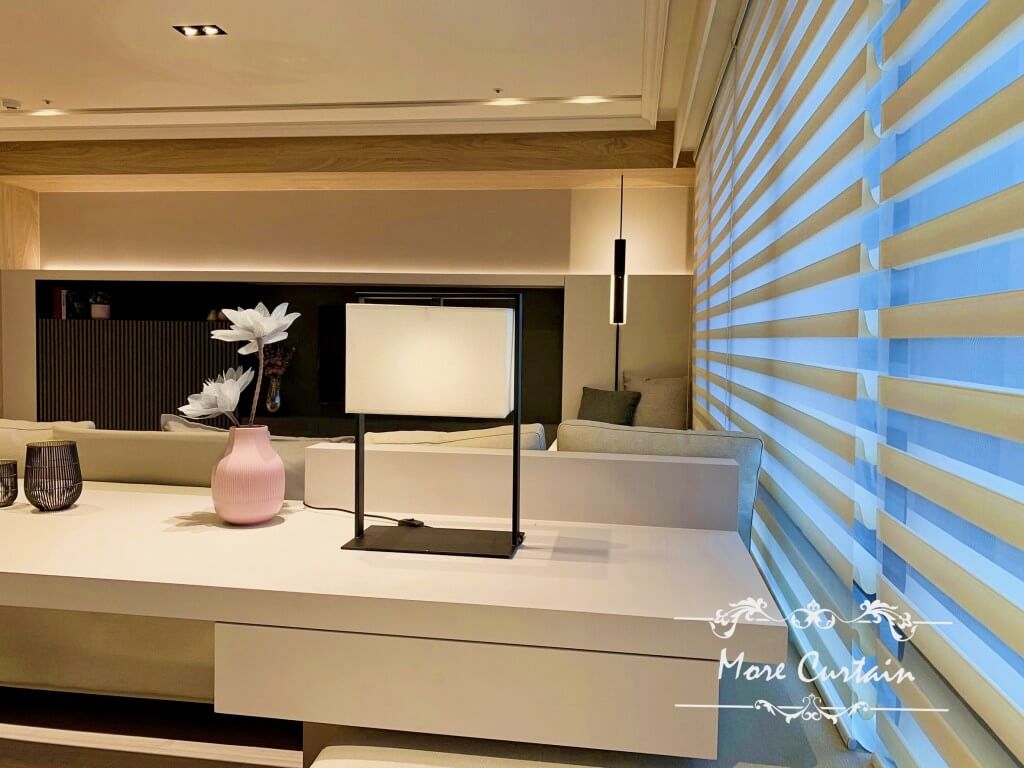 橫式柔紗簾 客廳窗簾