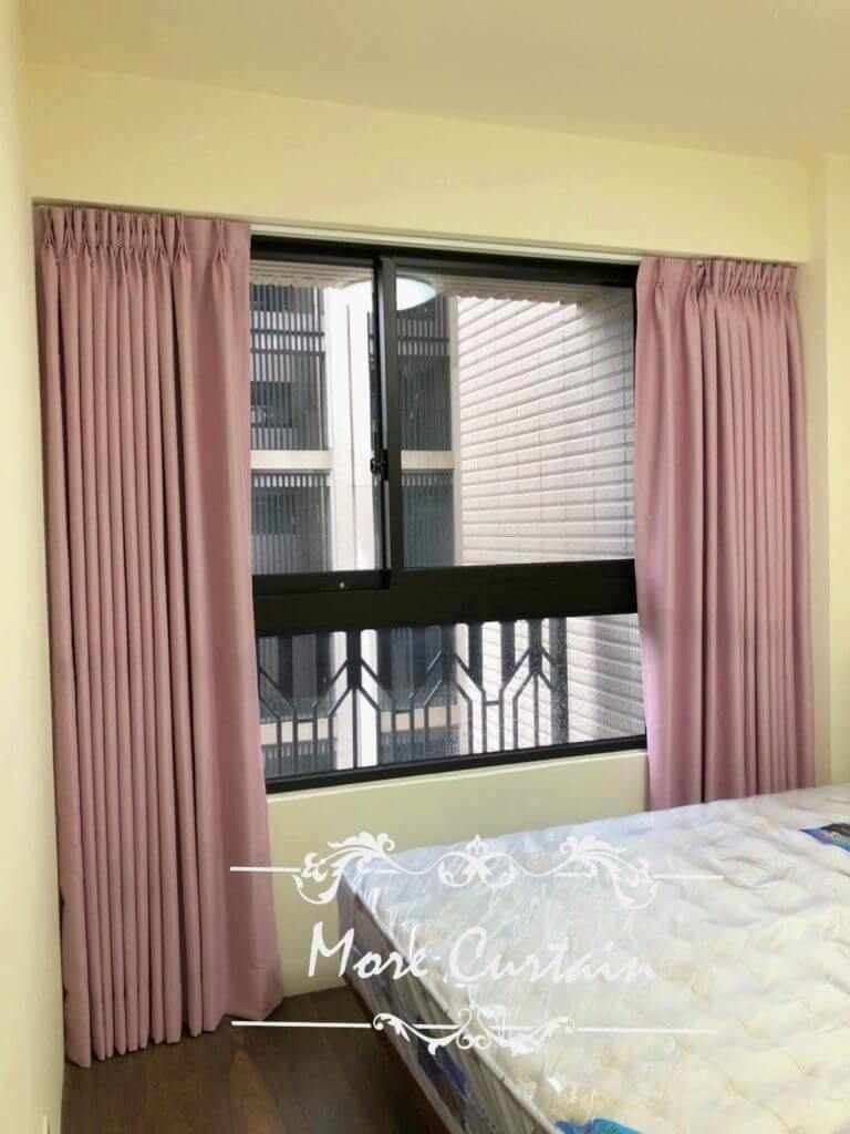 窗簾布 遮光 粉色