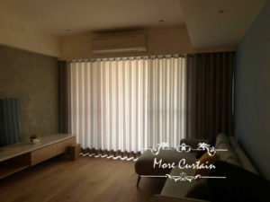 蛇行簾 客廳落地窗簾