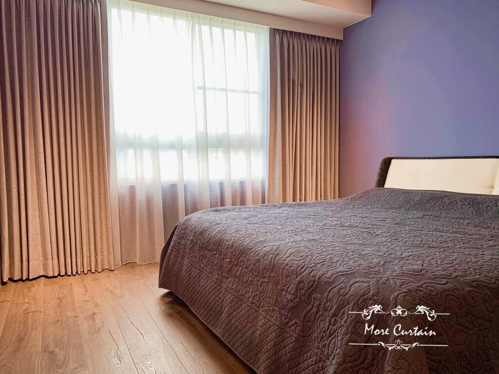 棉麻全遮光窗簾布 主臥室窗簾