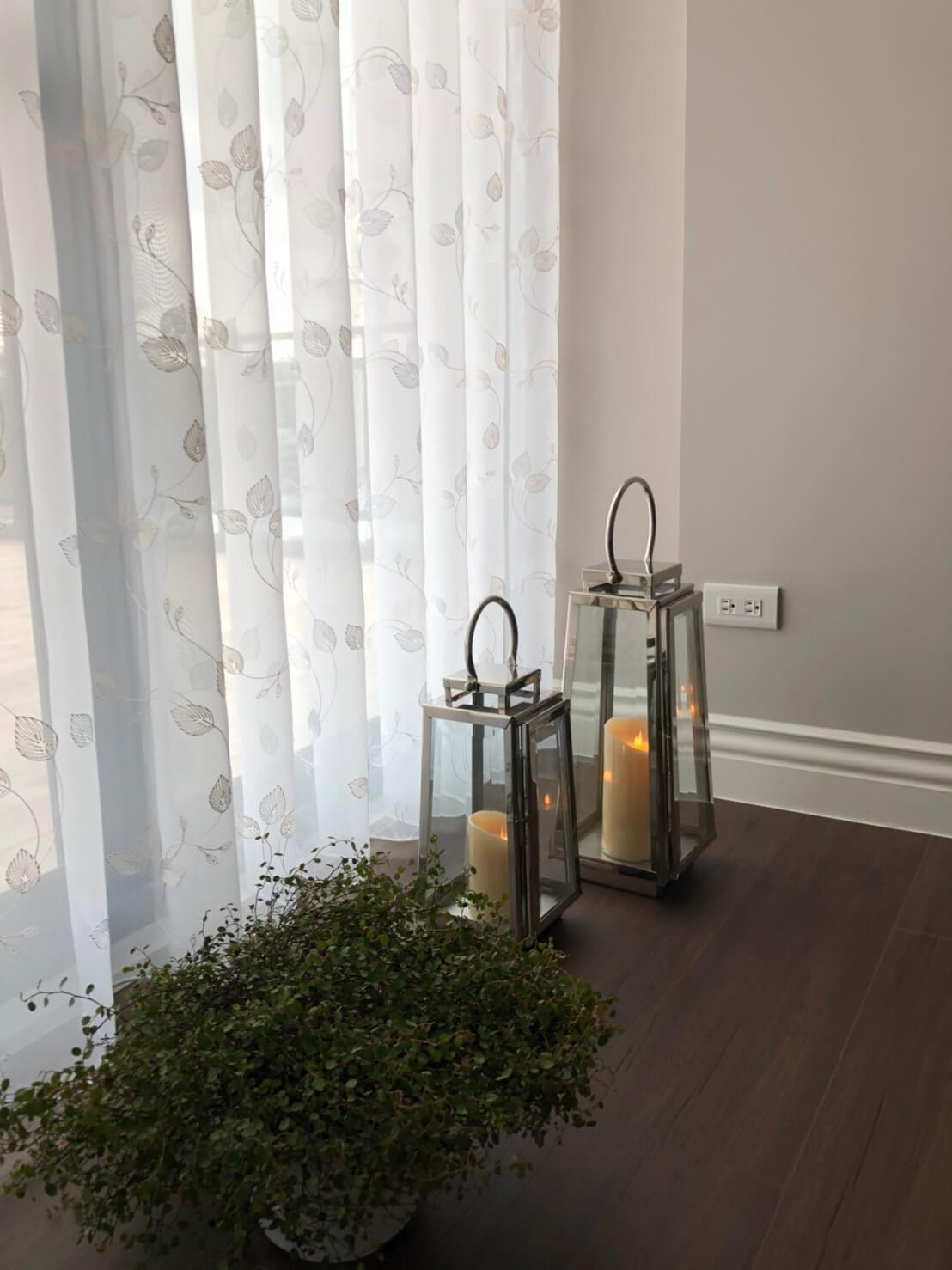 浪漫典雅的花卉窗簾