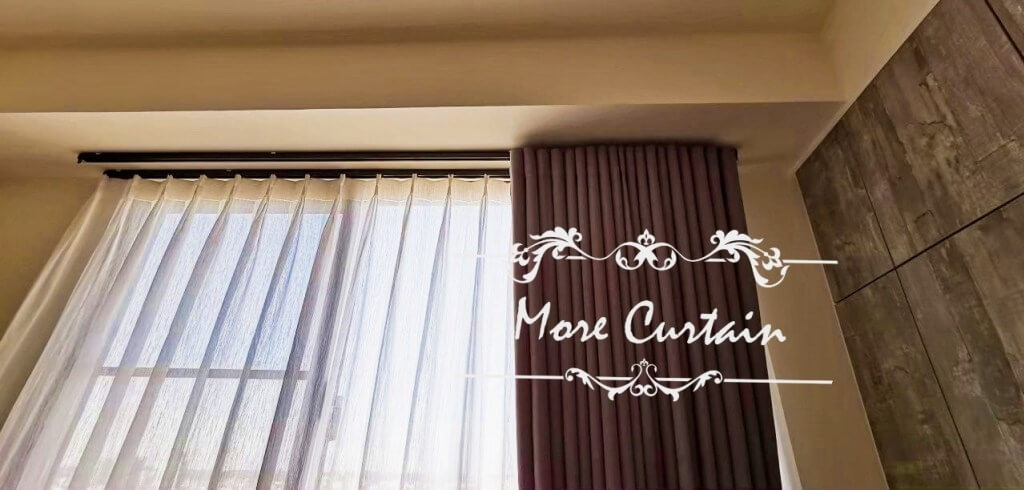 遮光布簾 麻料紗簾