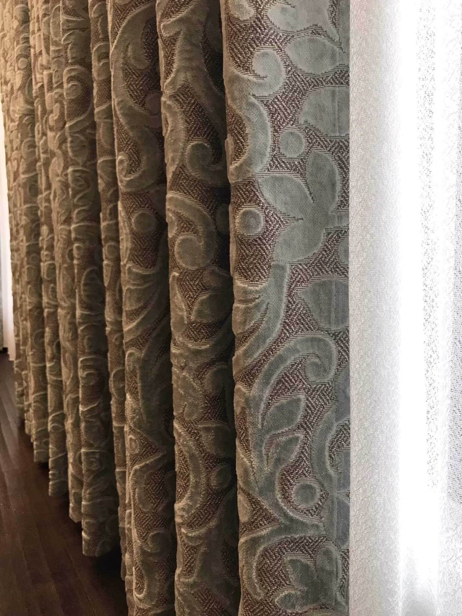 大馬士革圖騰窗簾