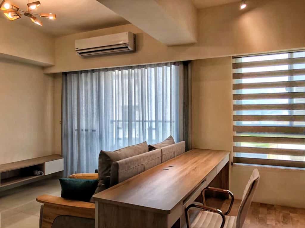 麻料窗紗 調光簾