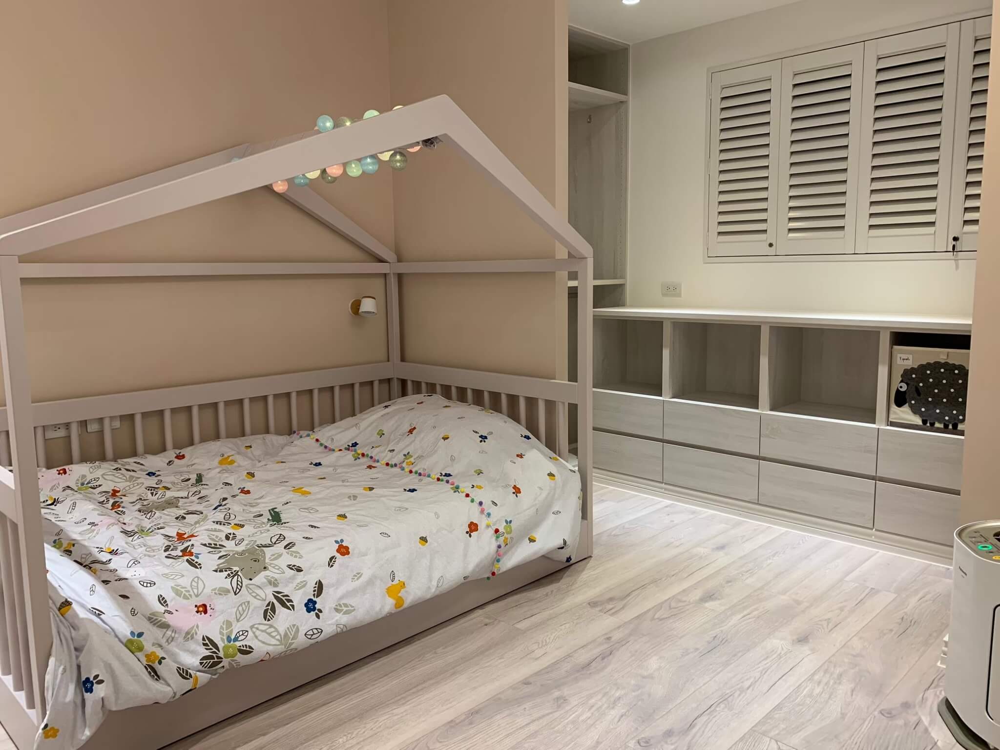 實木百葉窗 無繩窗簾