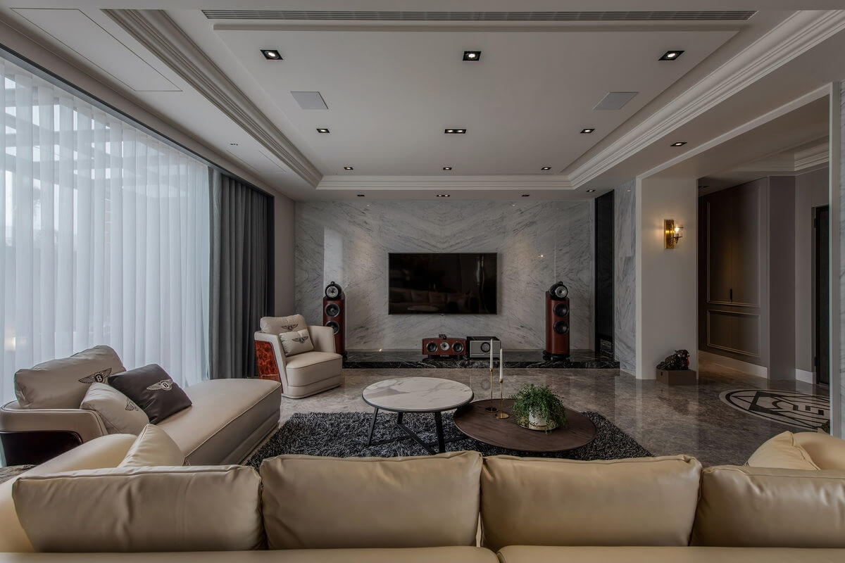 大地色系窗簾 北歐風