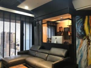 木百葉 客廳 落地窗