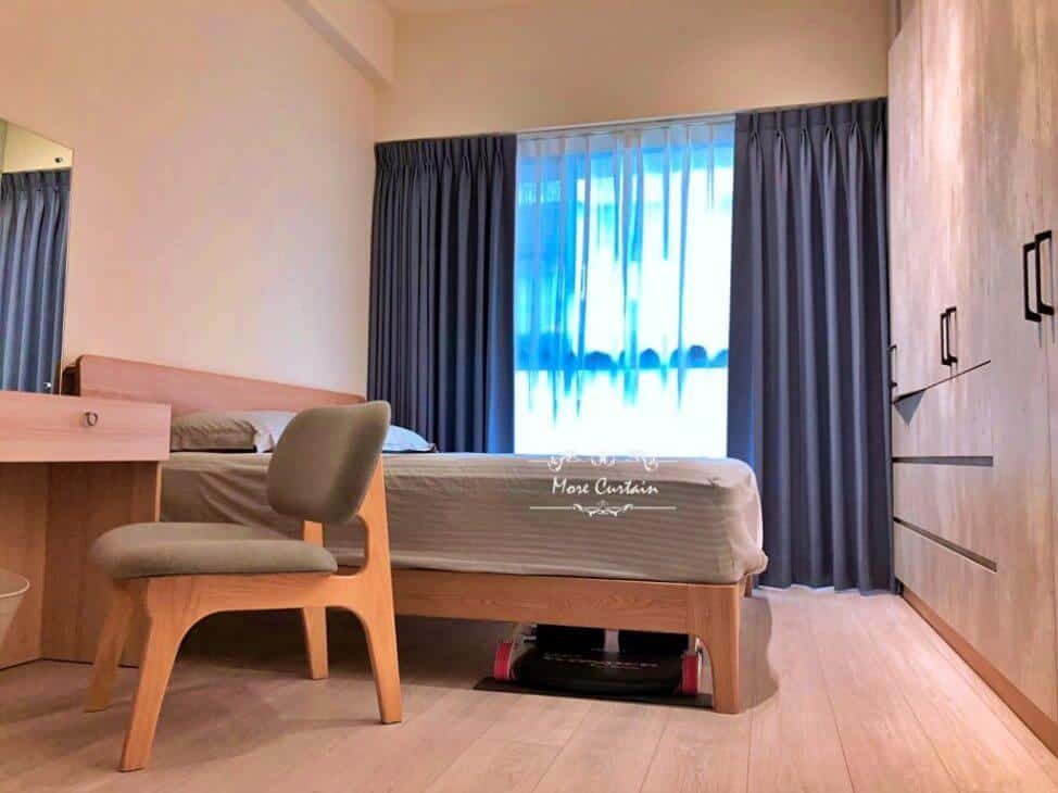 全遮光布簾+德國紗簾