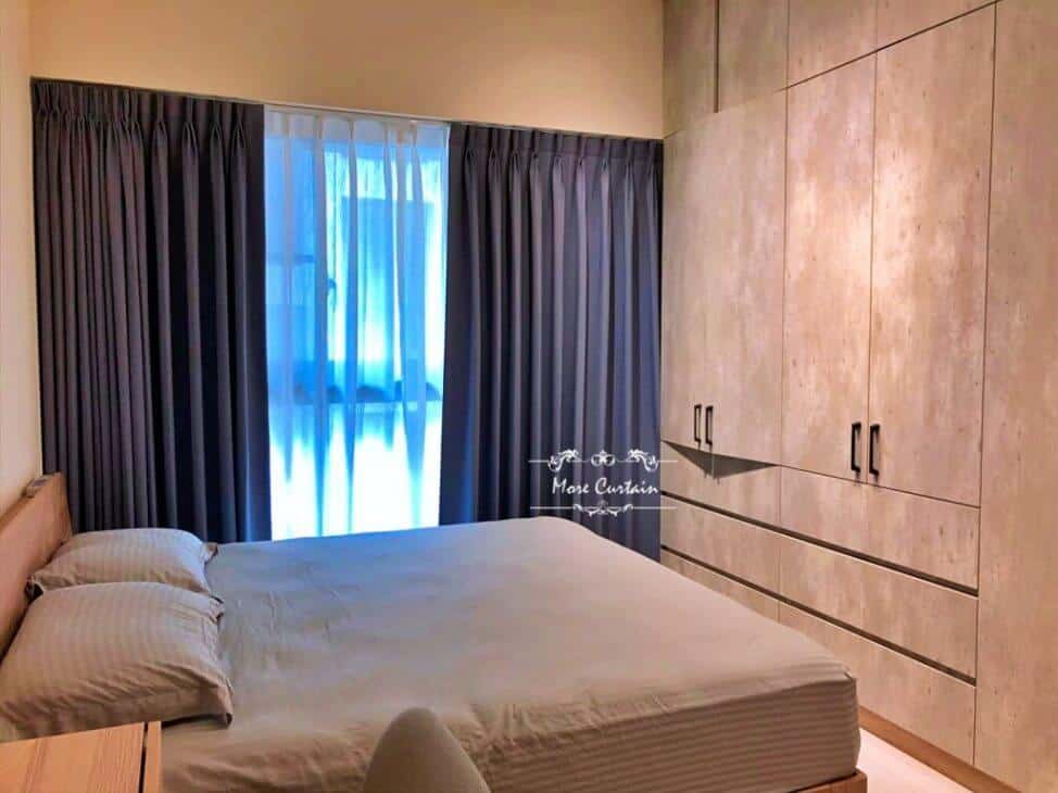 全遮光布簾+德國紗簾 臥室窗簾