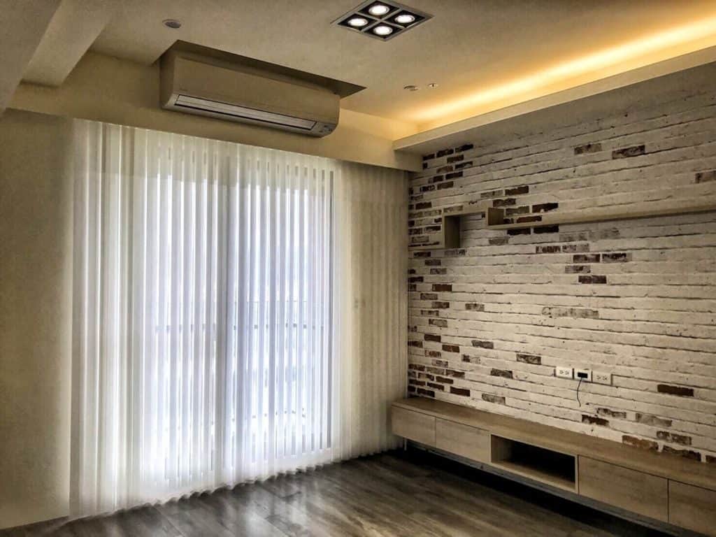 台中市 直立柔紗簾 窗簾推薦案例