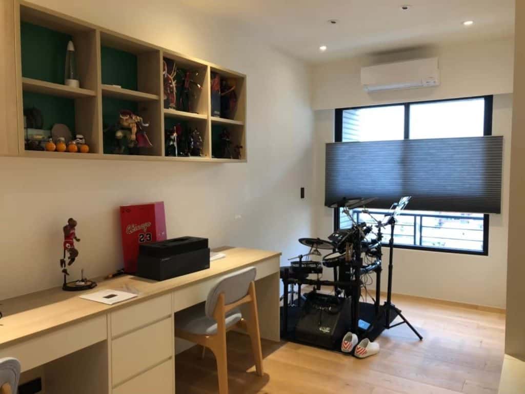 風琴簾 書房窗簾 台中窗簾推薦