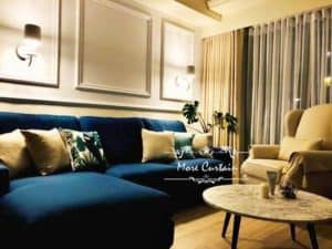 客廳窗簾設計 蛇行簾 古典風