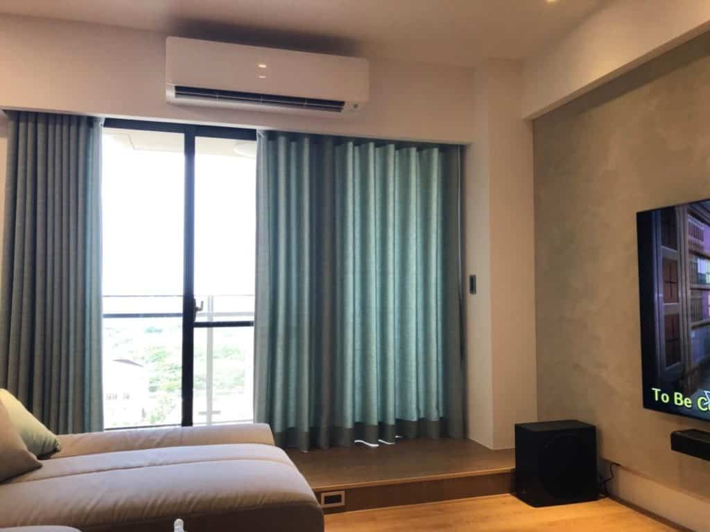 棉麻料 蛇行簾 台中窗簾推薦