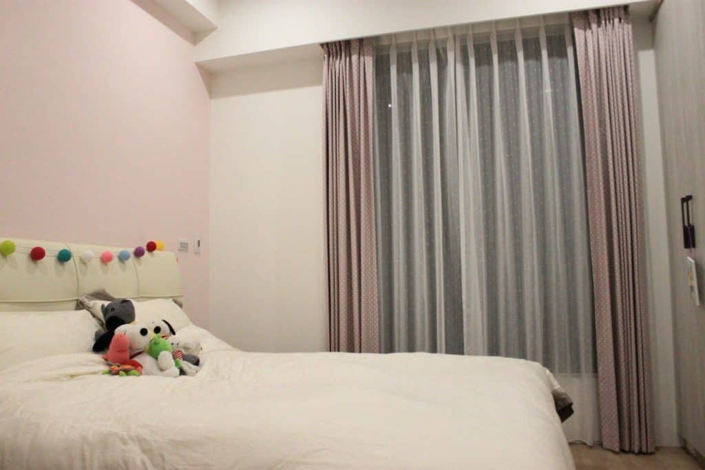 粉色窗簾布 台中市 大雅區 窗簾推薦 精選案例