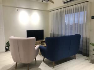 窗簾藝術桿 漸層紗 台中市 神岡區 窗簾推薦 精選案例