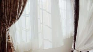 進口印花布 藝術軌 防焰進口紗 鄉村復古 民宿窗簾案例