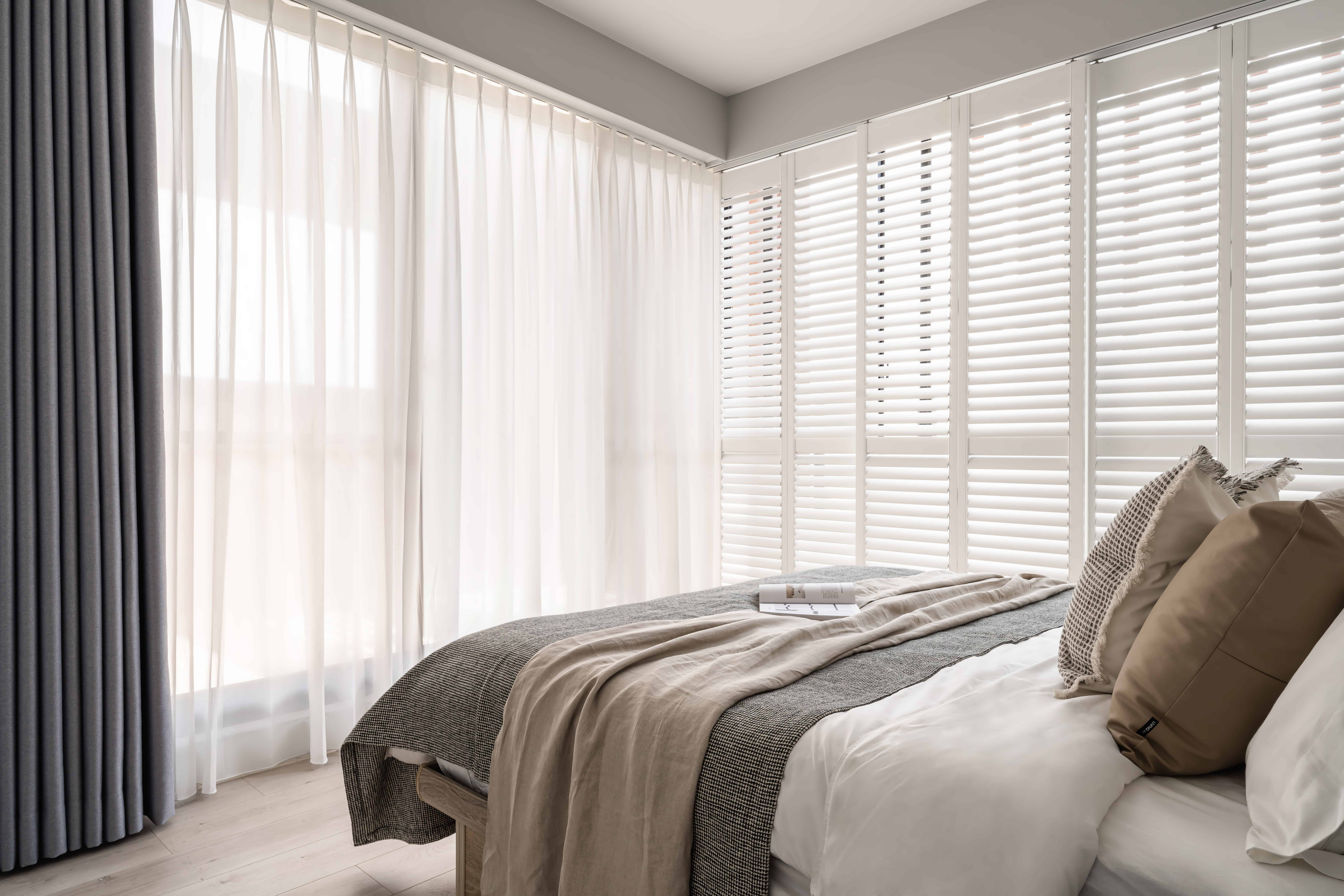 頭份窗簾-實木百葉窗-蛇行簾