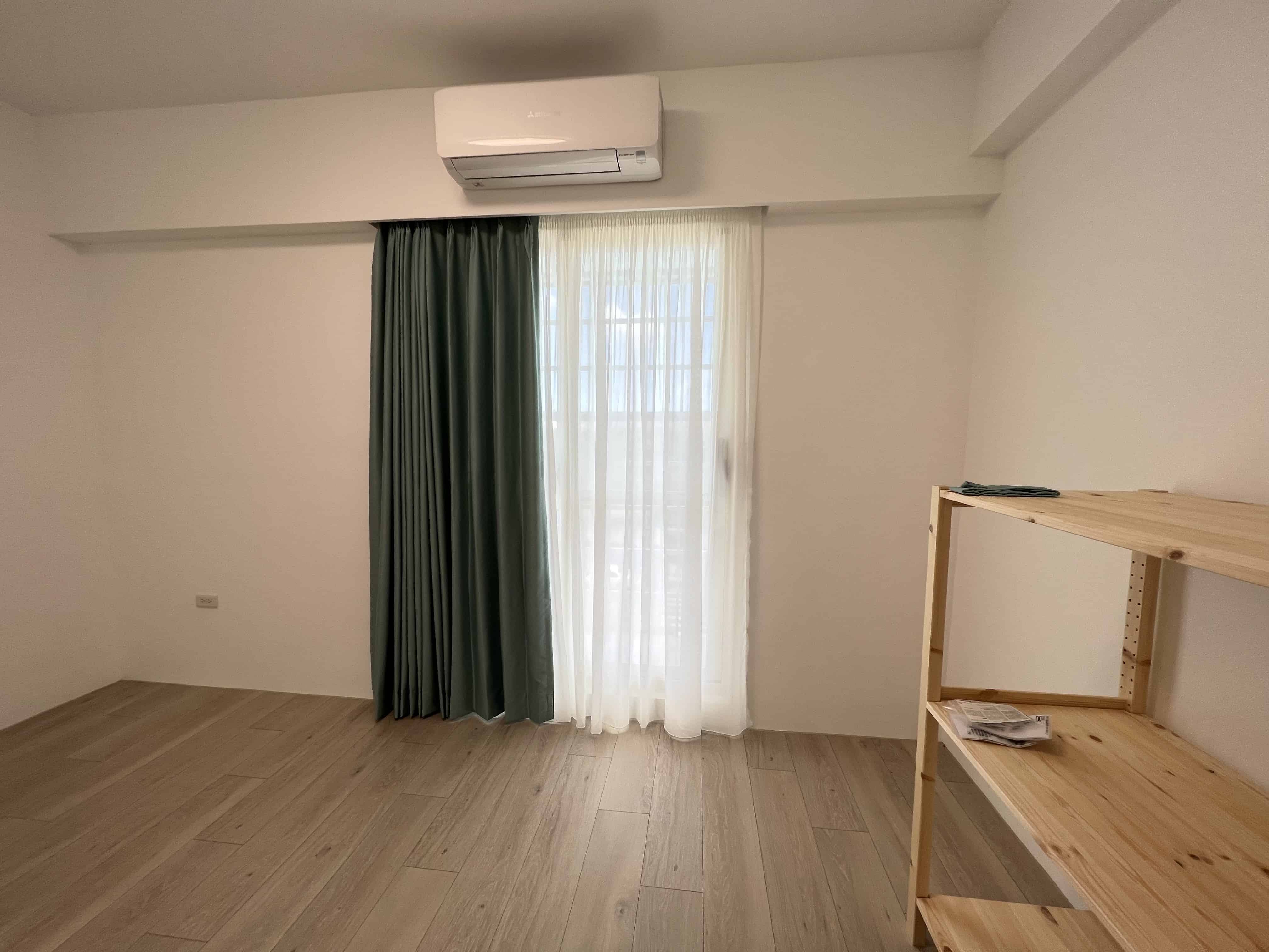 綠色窗簾-布簾紗簾-抗塵窗簾