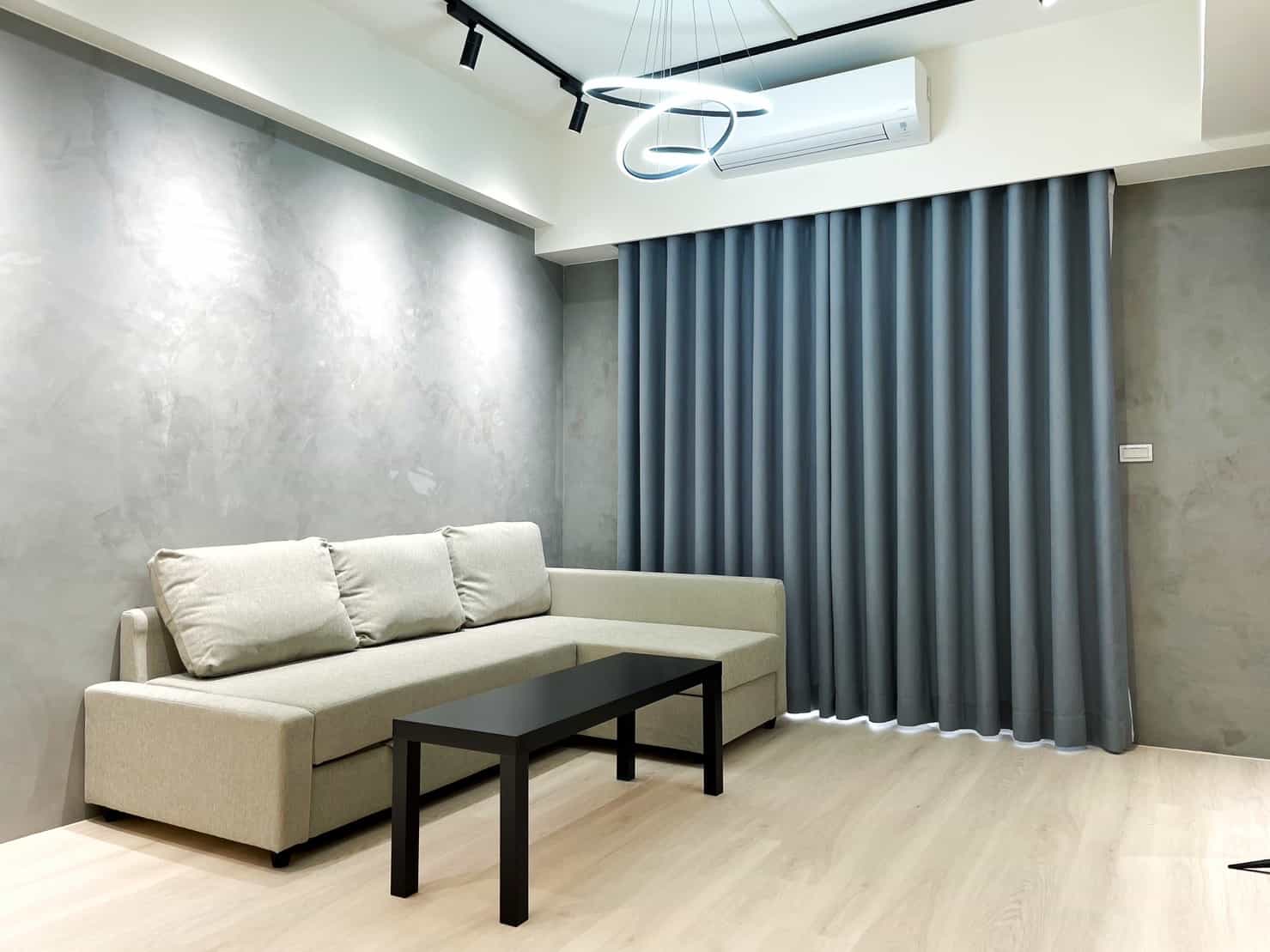 窗簾高度-離地高度-頭份窗簾