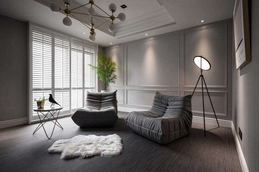 實木百葉-白色百葉窗