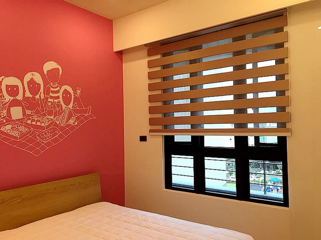 調光簾-粉色調光簾-遮光調光簾