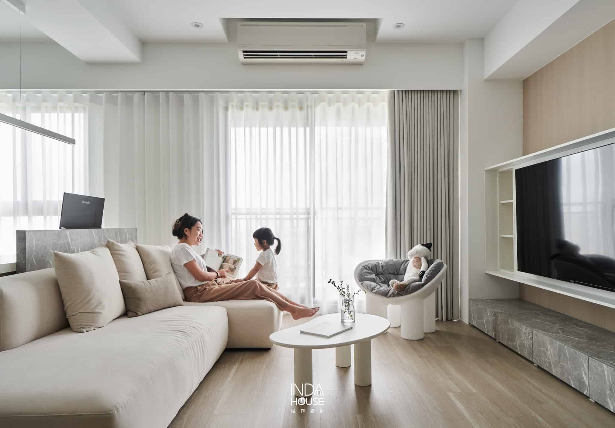 窗簾規劃 窗簾設計 客廳窗簾 蛇形簾