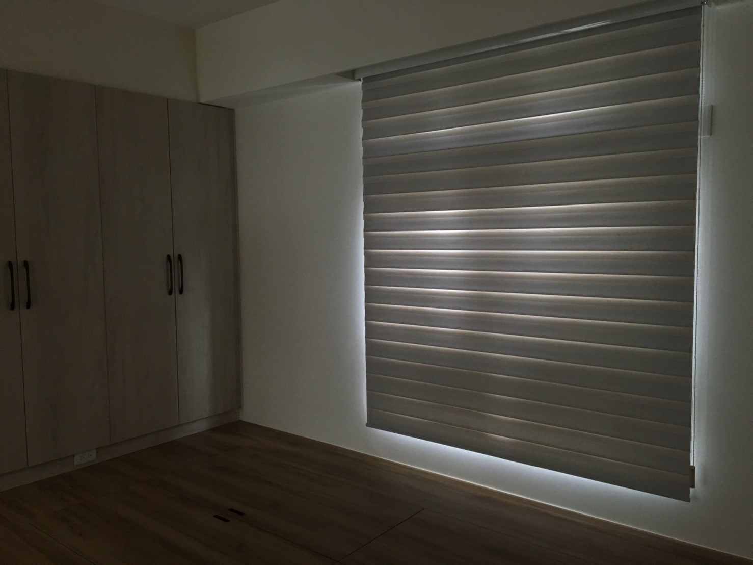 柔紗簾 遮光時的效果