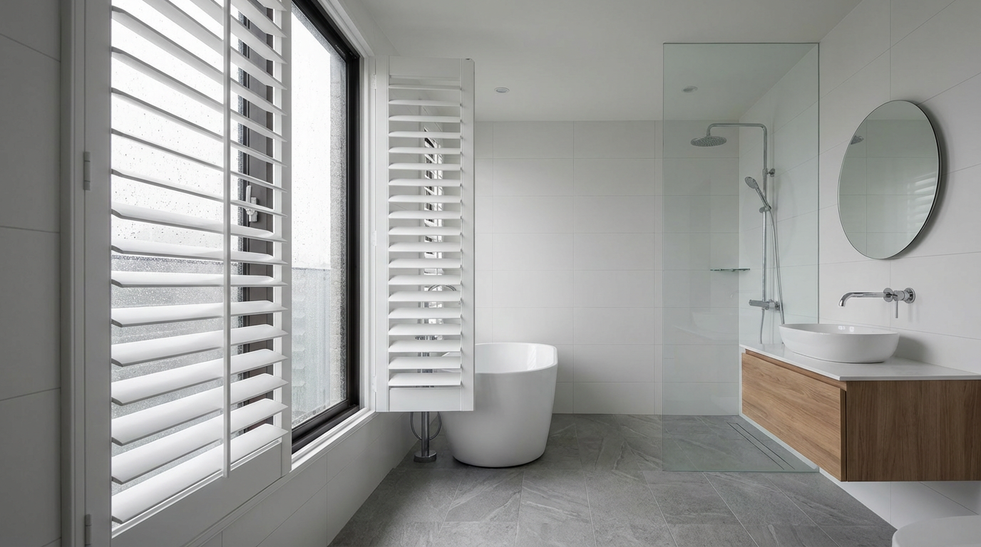 浴室百葉窗怎麼選？防水材質和通風設計的關鍵差異