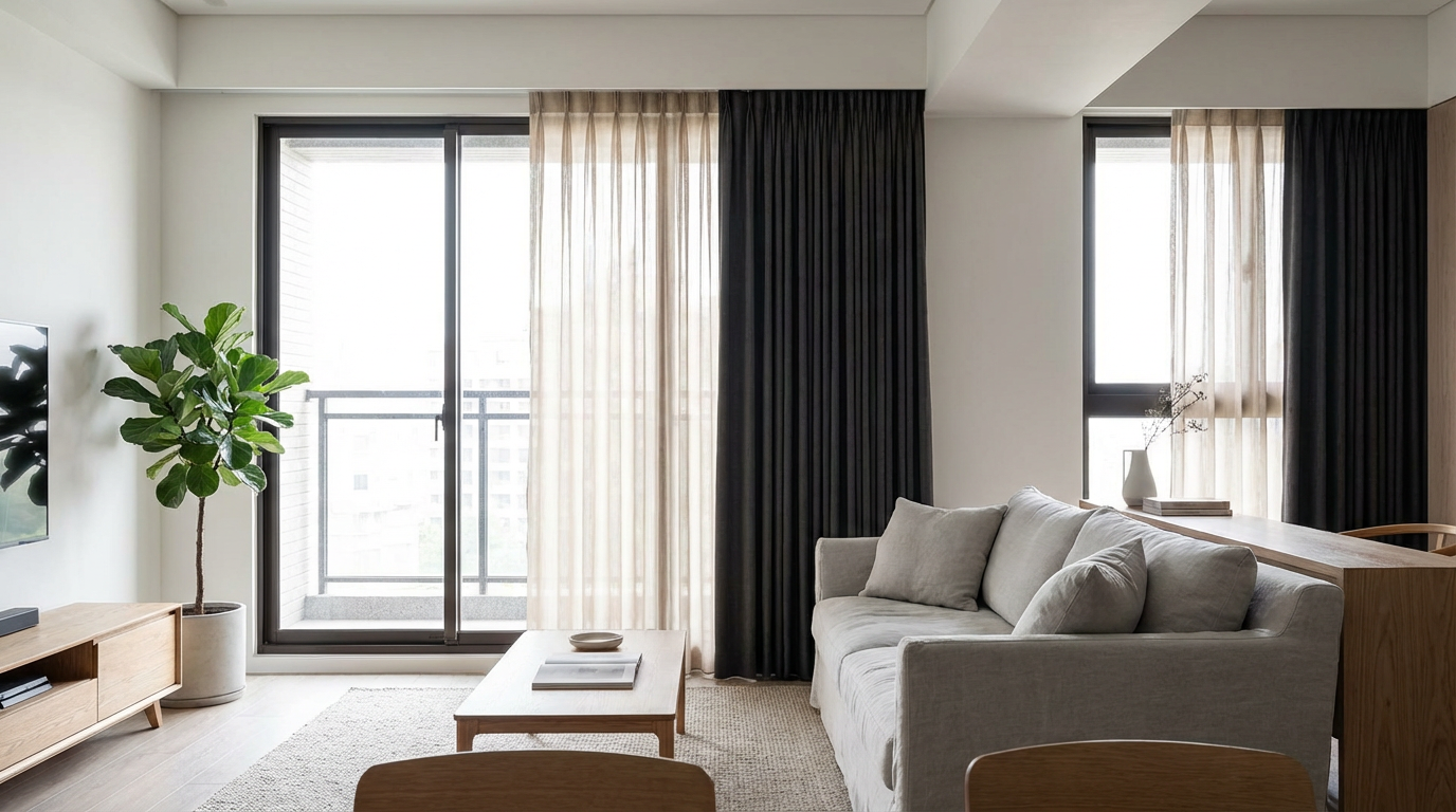 落地窗窗簾這樣選，冷氣費省一半｜3 種情境直接對號入座